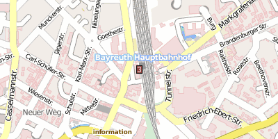 Stadtplan Bayreuth Hauptbahnhof Bayreuth