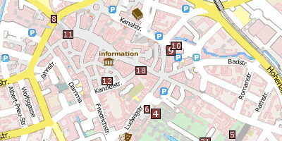 Stadtplan Urwelt-Museum Oberfranken Bayreuth