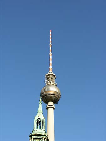 Foto Fernsehturm und Marienkirche