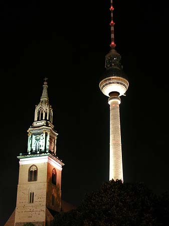 Foto Fernsehturm und Marienkirche