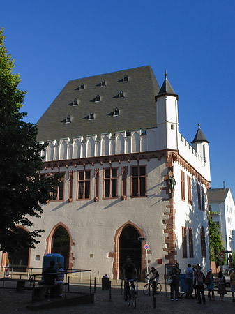 Foto Leinwandhaus mit Straße - Frankfurt am Main