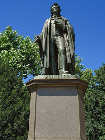 Foto Statue von Schiller - Frankfurt am Main