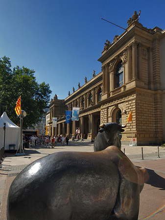 Foto Wertpapierbörse mit Bulle und Bär - Frankfurt am Main