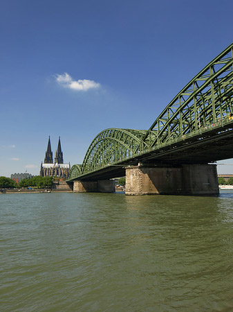 Hohenzollernbrücke am Kölner Dom Foto 