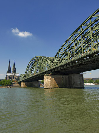 Foto Hohenzollernbrücke am Kölner Dom