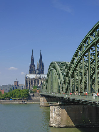 Foto Hohenzollernbrücke am Kölner Dom - Köln