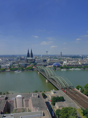 Hohenzollernbrücke und Kölner Dom