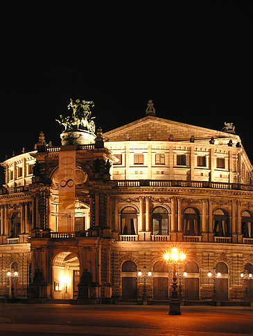 Fotos Semperoper bei Nacht