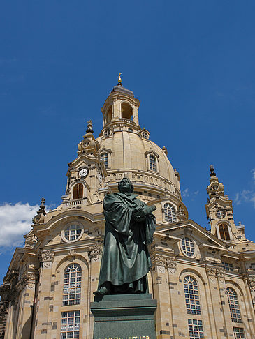 Foto Frauenkirche und Lutherdenkmal - Dresden