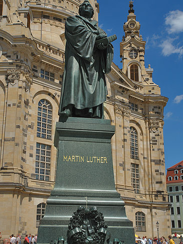 Foto Frauenkirche und Lutherdenkmal - Dresden