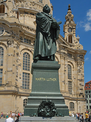 Foto Frauenkirche und Lutherdenkmal - Dresden