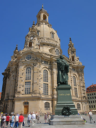 Foto Lutherdenkmal vor der Frauenkirche - Dresden