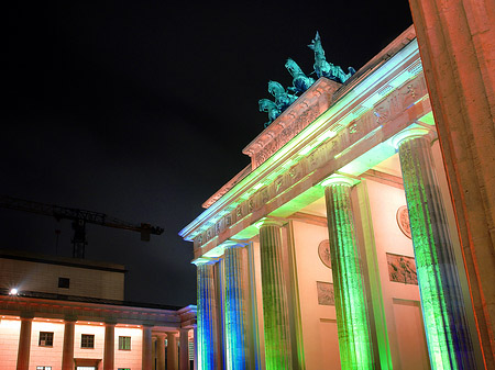 Brandenburger Tor bei Nacht Fotos