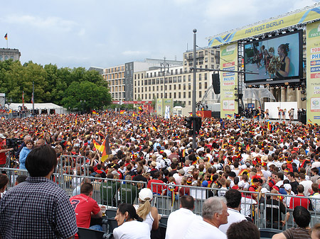 Leinwand und Fans