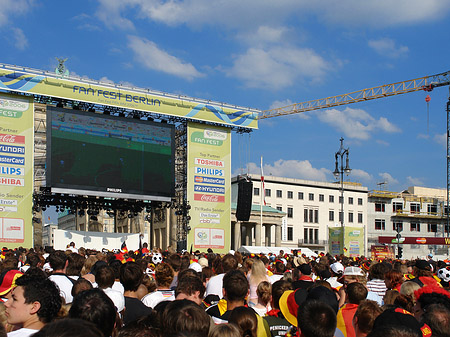 Leinwand und Fans