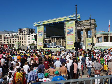 Leinwand und Fans