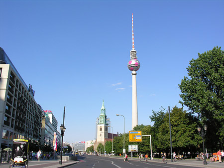 Foto Fernsehturm und Bäume