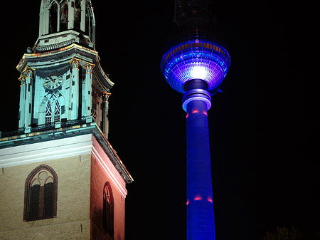 Foto Marienkirche und Fernsehturm - Berlin