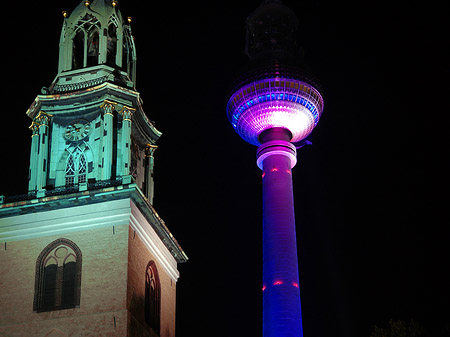 Marienkirche und Fernsehturm Fotos