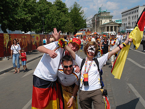 Foto Deutsche Fans am Potsdamer Platz