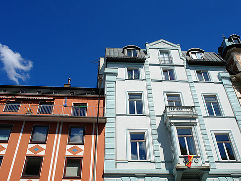 Straßen und Häuser von Altona Foto 