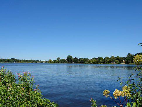 Badestrand an der Außenalster Fotos