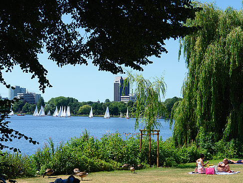 Badestrand an der Außenalster