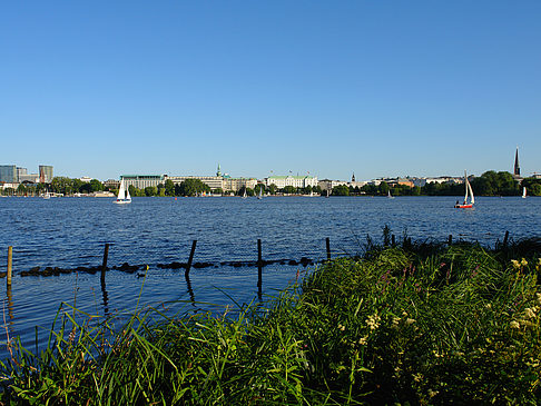 Fotos Blick nach Osten von der Außenalster