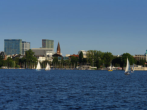 Foto Blick nach Osten von der Außenalster - Hamburg