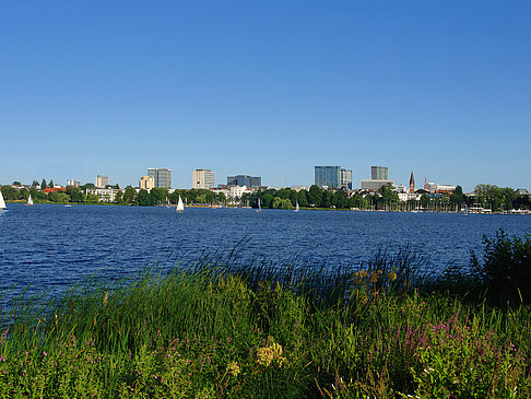 Blick nach Osten von der Außenalster