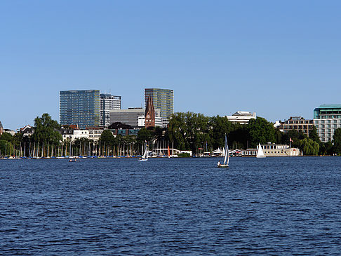 Foto Blick nach Osten von der Außenalster - Hamburg