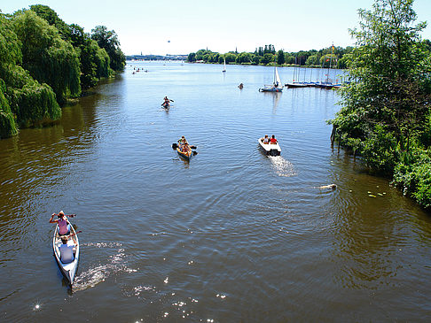 Foto Boote auf der Außenalster