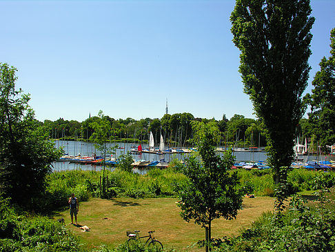 Bootsverleih und Hafen auf der Außenalster