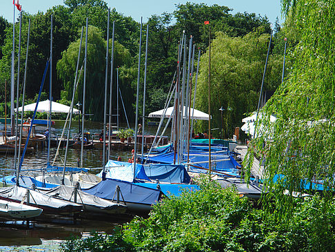 Foto Bootsverleih und Hafen auf der Außenalster