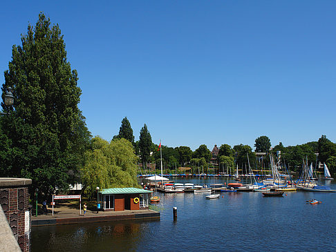 Bootsverleih und Hafen auf der Außenalster Fotos