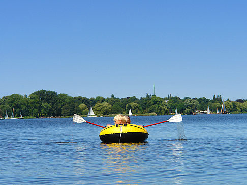 Kanufahrt auf der Außenalster Foto 