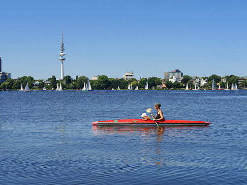 Fotos Kanufahrt auf der Außenalster