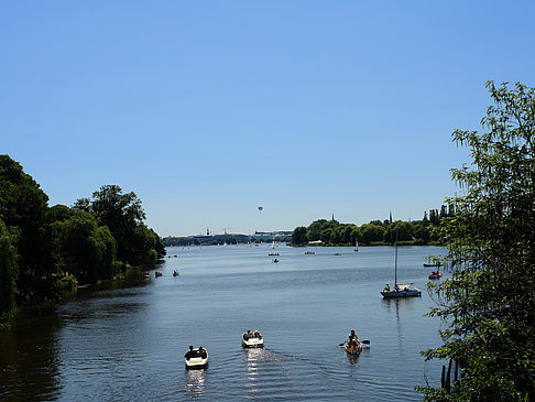 Foto Außenalster Panorama in Richtung Innenstadt