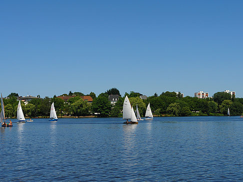 Segelboote auf der Außenalster