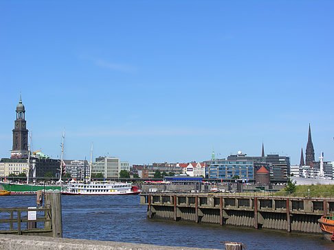 Foto Panorama mit Hafen