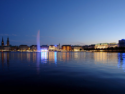 Fotos Binnenalster am Abend | Hamburg