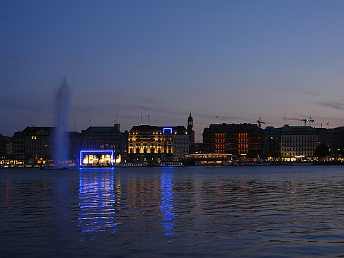 Foto Binnenalster am Abend - Hamburg