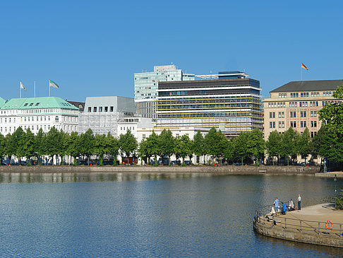 Angler an der Binnenalster Foto 