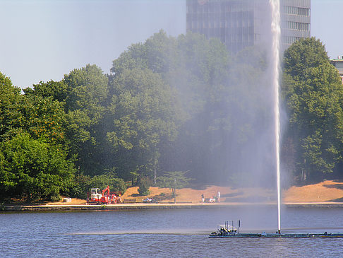 Foto Fontäne auf der Binnenalster