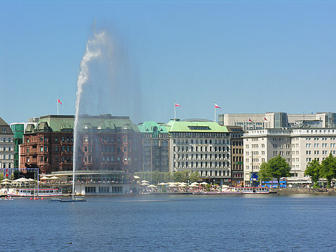 Fontäne auf der Binnenalster Foto 