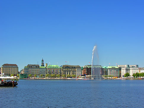 Fontäne auf der Binnenalster Foto 