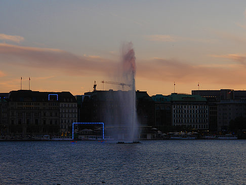 Foto Fontäne auf der Binnenalster