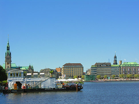 Foto Schiffe auf der Binnenalster