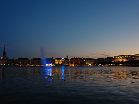 Fotos Sonnenuntergang über der Binnenalster