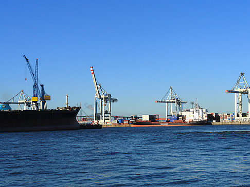 Blick auf den Hafen Fotos